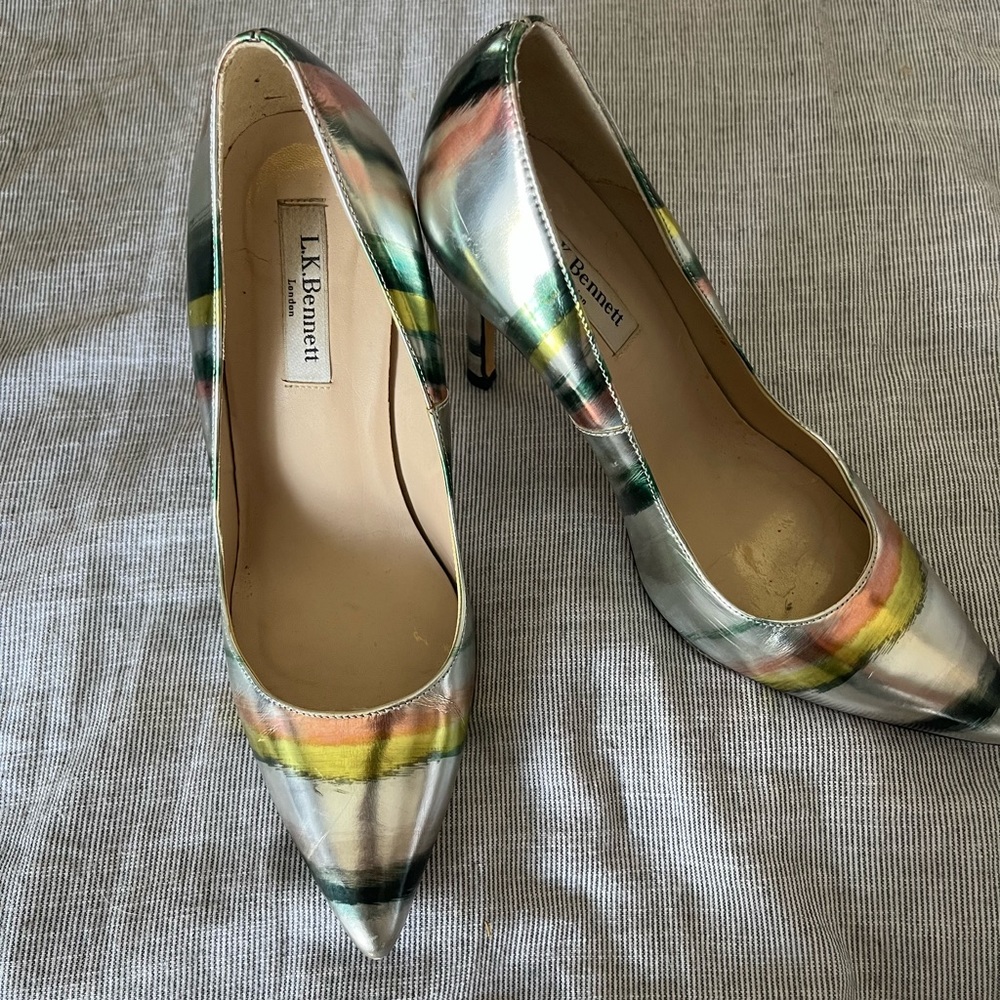 L.K. Bennett heels multicolored